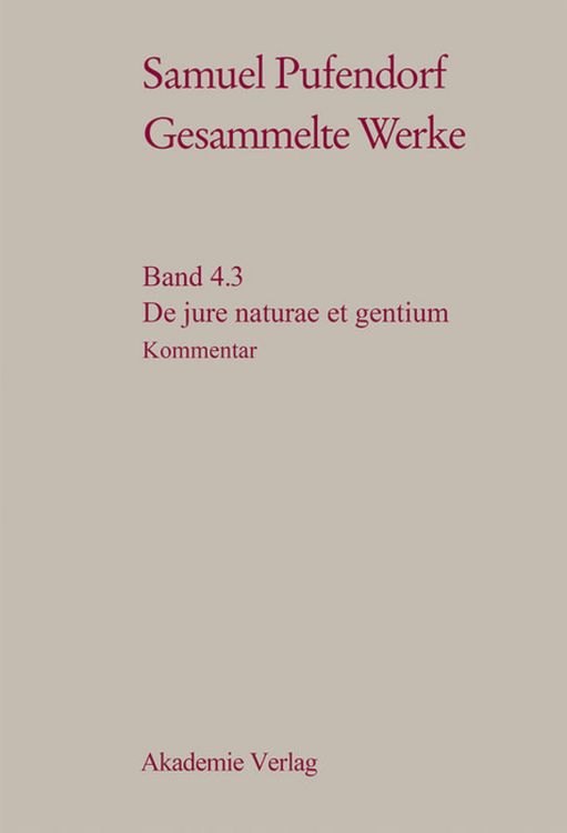 Produktbild: De jure naturae et gentium