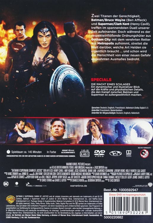 Produktbild: Batman v Superman: Dawn of Justice