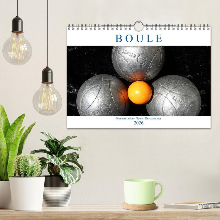 Produktbild: Boule. Konzentration - Sport - Entspannung (Wandkalender 2026 DIN A4 quer), CALVENDO Monatskalender