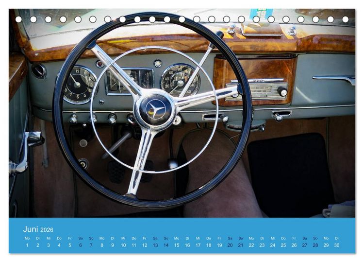 Produktbild: Mercedes Classics (Tischkalender 2026 DIN A5 quer), CALVENDO Monatskalender