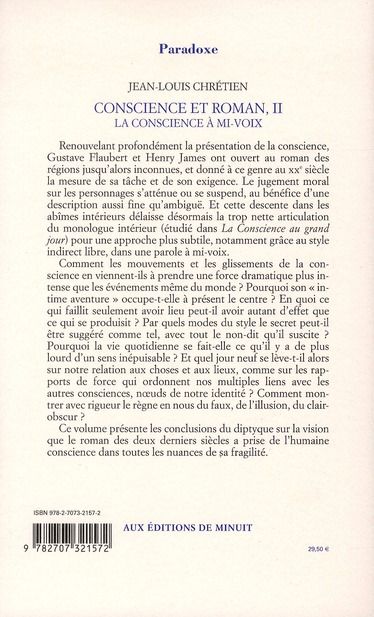 Produktbild: Conscience et roman