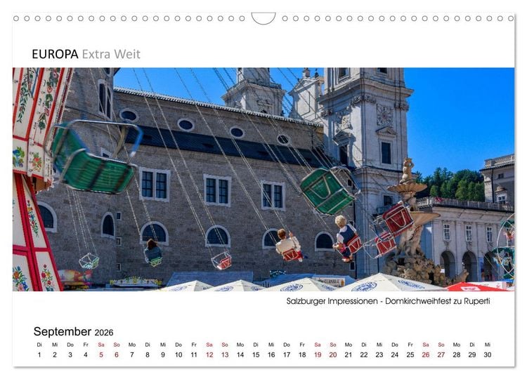 Produktbild: Salzburger Impressionen - Panoramabilder (Wandkalender 2026 DIN A3 quer), CALVENDO Monatskalender