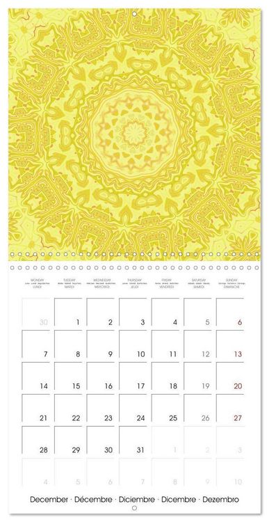Produktbild: Mandalas Recherche int&eacute;rieure (Calendrier mural carr&eacute; 2026 30x30 cm) Calendrier double avec une page pour vos prises de notes