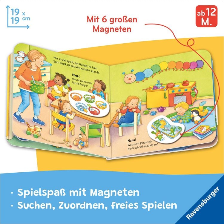 Produktbild: Mein erstes Magnetbuch - Was machen wir in der Kita?