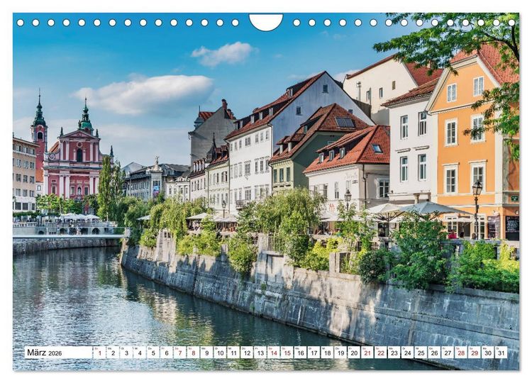 Produktbild: Ein Wochenende in Ljubljana (Wandkalender 2026 DIN A4 quer), CALVENDO Monatskalender