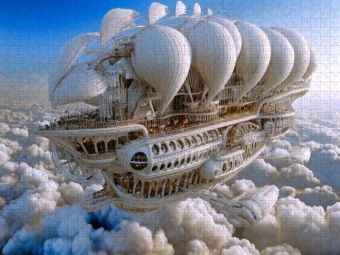 Produktbild: CALVENDO Puzzle Luftschiff der Tausend Segel | 1000 Teile Lege-Gr&ouml;&szlig;e 64x48cm Foto-Puzzle f&uuml;r gl&uuml;ckliche Stunden