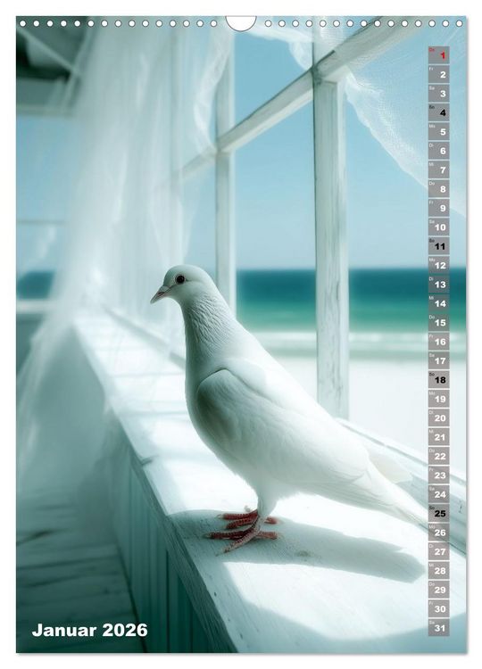 Produktbild: White Life (Wandkalender 2026 DIN A3 hoch), CALVENDO Monatskalender