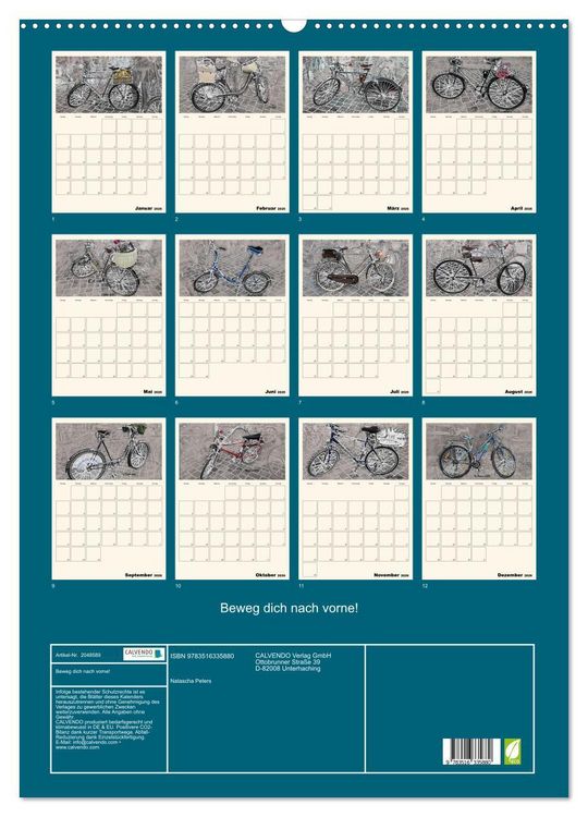 Produktbild: Beweg dich nach vorne! (Wandkalender 2026 DIN A2 hoch), CALVENDO Monatskalender
