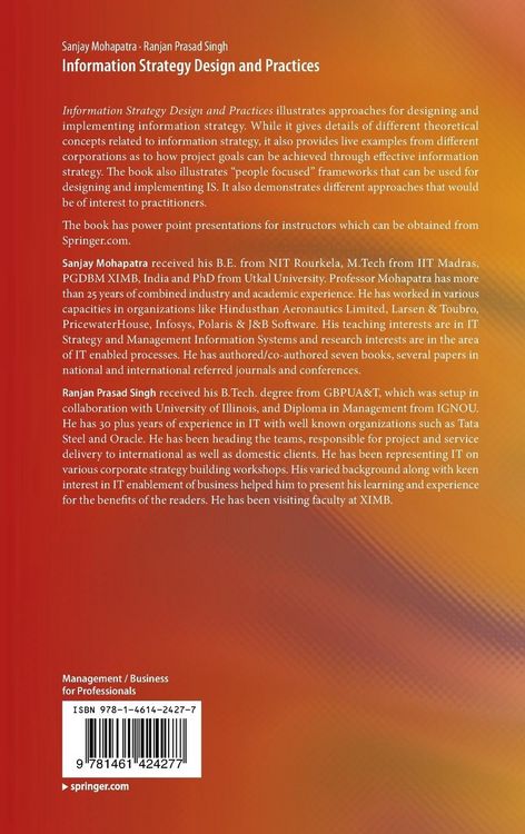 Produktbild: Information Strategy Design and Practices