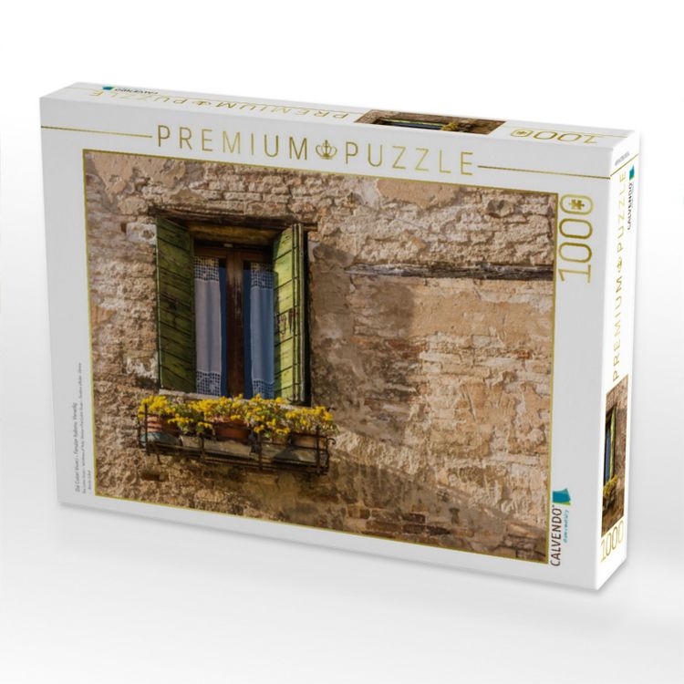 Produktbild: CALVENDO Puzzle Dai Colori Vivaci - Fenster Italiens: Venedig | 1000 Teile Lege-Gr&ouml;&szlig;e 64x48cm Foto-Puzzle f&uuml;r gl&uuml;ckliche Stunden