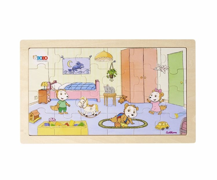 Produktbild: Bobo Siebenschl&auml;fer, 2 Puzzles 20 und 24 Teile