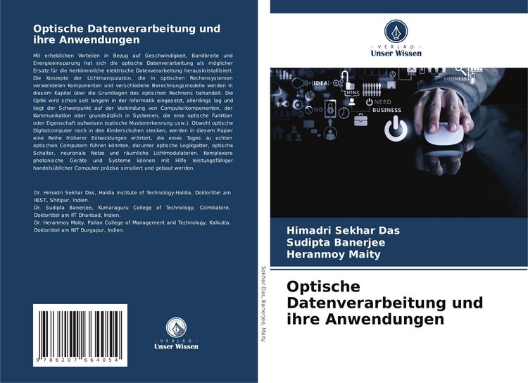 Produktbild: Optische Datenverarbeitung und ihre Anwendungen
