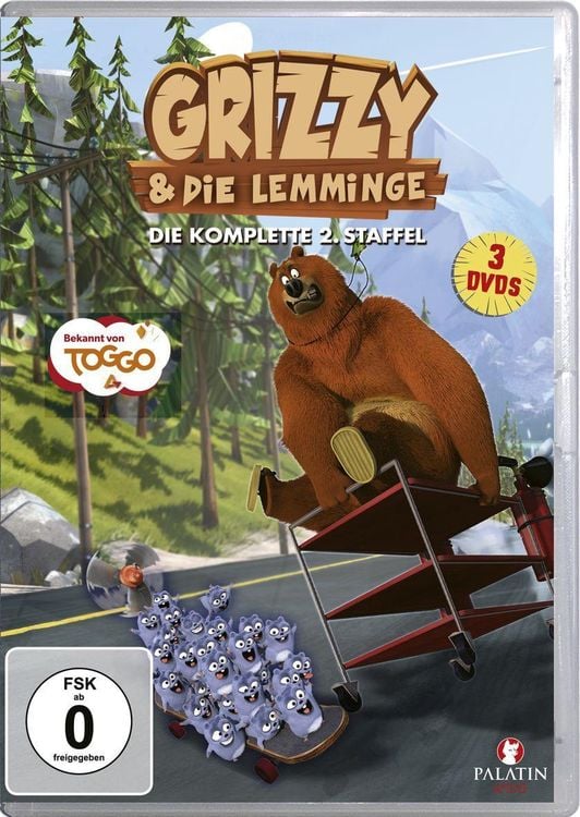 Produktbild: Grizzy & Die Lemminge - Die komplette Staffel 2 (78 Episoden) [3 DVDs]