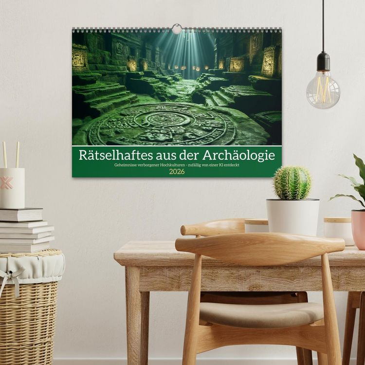 Produktbild: R&auml;tselhaftes aus der Arch&auml;ologie (Wandkalender 2026 DIN A3 quer), CALVENDO Monatskalender