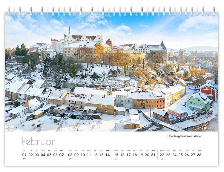Produktbild: Kalender Sachsen von oben kompakt 2027