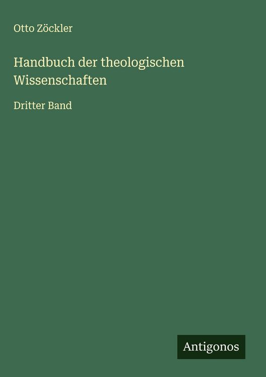 Produktbild: Handbuch der theologischen Wissenschaften