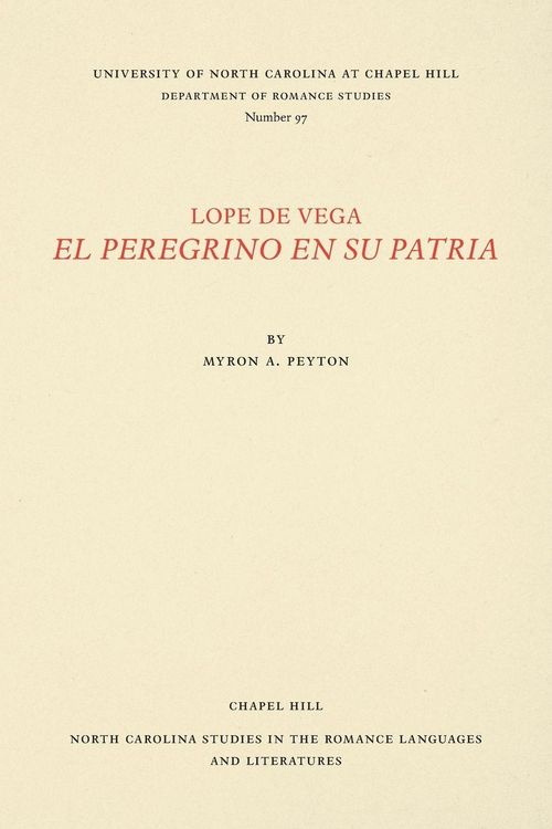 Produktbild: Lope de Vega, El Peregrino en Su Patria