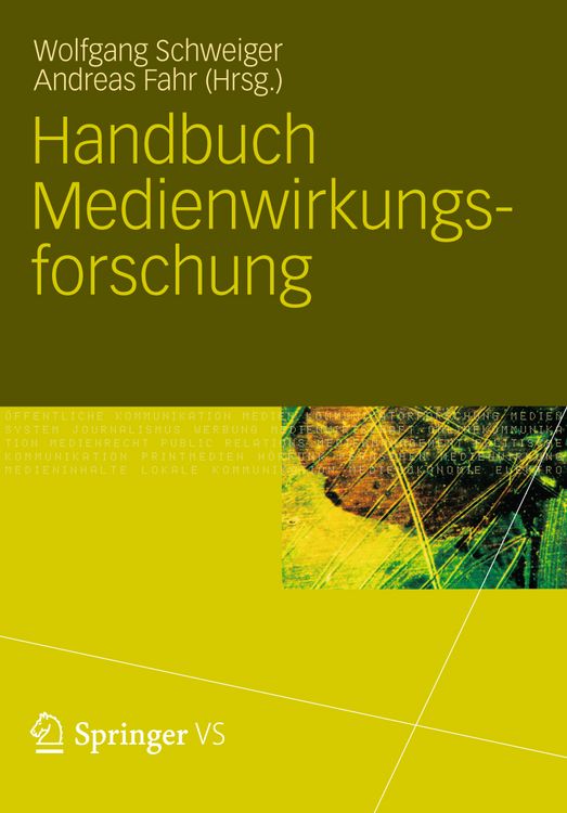 Produktbild: Handbuch Medienwirkungsforschung