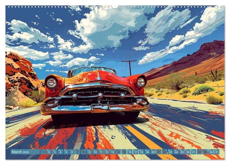 Produktbild: Adrenaline on the Road (High Quality Premium Wall Calendar 2026 DIN A2 landscape),CALVENDO 12 Month Wall Calendar