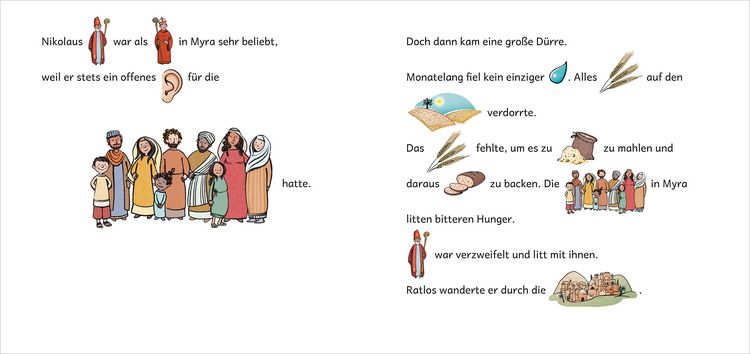 Produktbild: Einer, der Gutes tat ... Die Geschichte von Nikolaus in Bildw&ouml;rtern