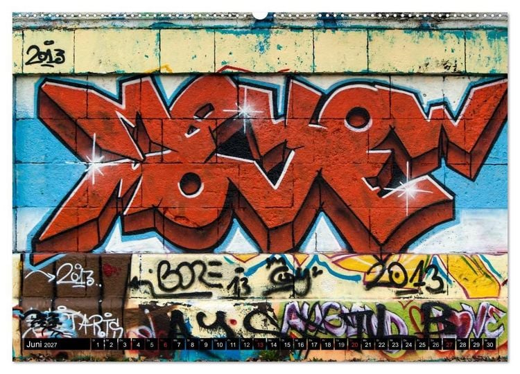 Produktbild: Streetart am Wiener Donaukanal (Wandkalender 2027 DIN A2 quer), CALVENDO Monatskalender