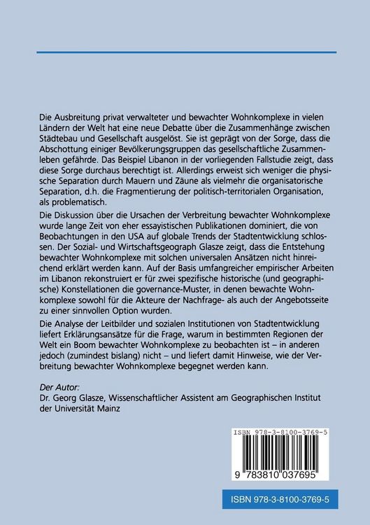 Produktbild: Die fragmentierte Stadt