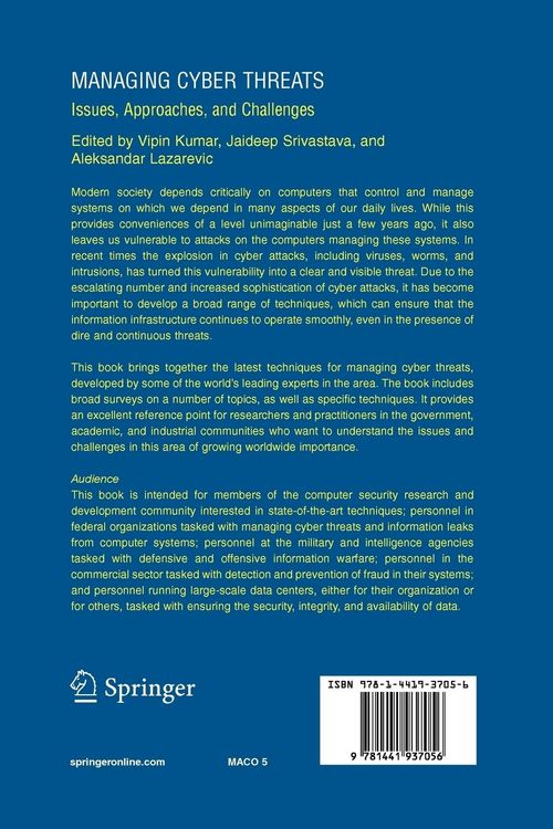 Produktbild: Managing Cyber Threats
