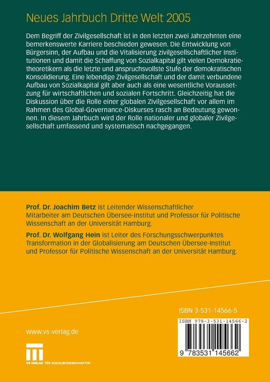 Produktbild: Neues Jahrbuch Dritte Welt 2005