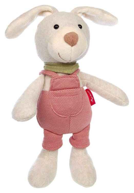 Produktbild: sigikid 39921 - Latzhosen-Hase Sweety, rot, Kuscheltier, ca. 32 cm