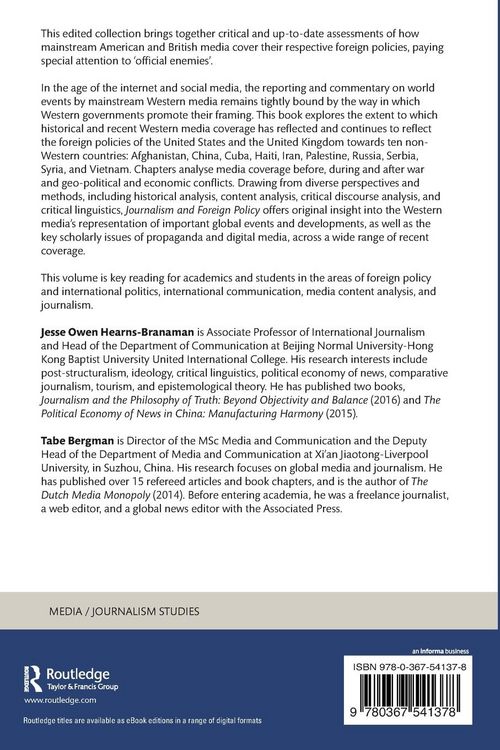 Produktbild: Journalism and Foreign Policy