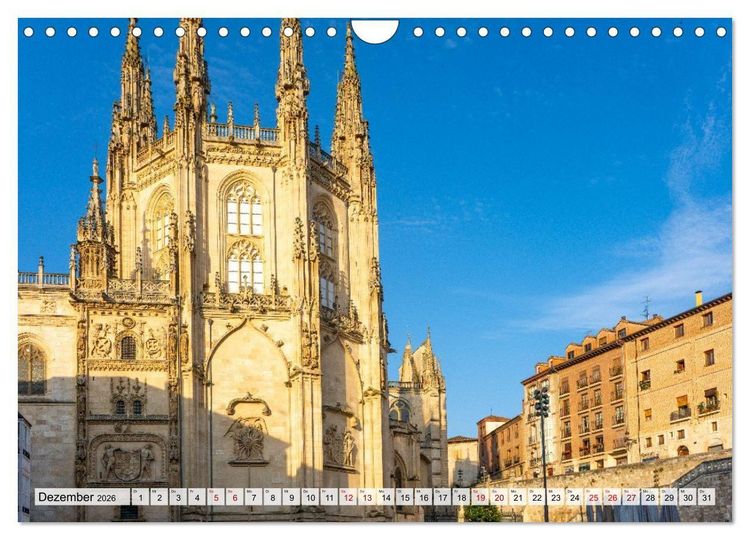 Produktbild: Ein Spaziergang durch Burgos (Wandkalender 2026 DIN A4 quer), CALVENDO Monatskalender