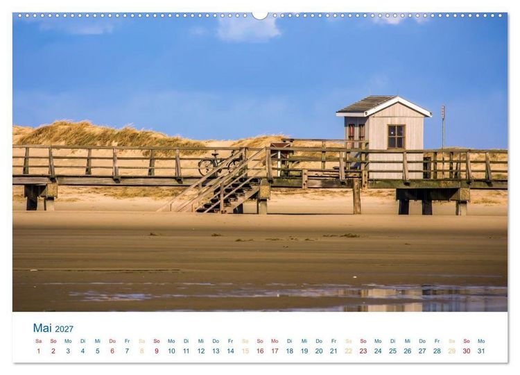 Produktbild: Sankt Peter-Ording - Str&auml;nde, D&uuml;nen, Weite (hochwertiger Premium Wandkalender 2027 DIN A2 quer), Kunstdruck in Hochglanz