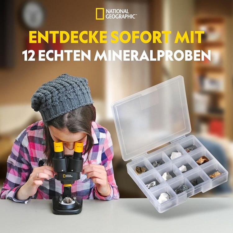 Produktbild: Bresser 12447 - NATIONAL GEOGRAPHIC KiDS Stereo 3D Mikroskop mit 20x Vergr&ouml;&szlig;erung