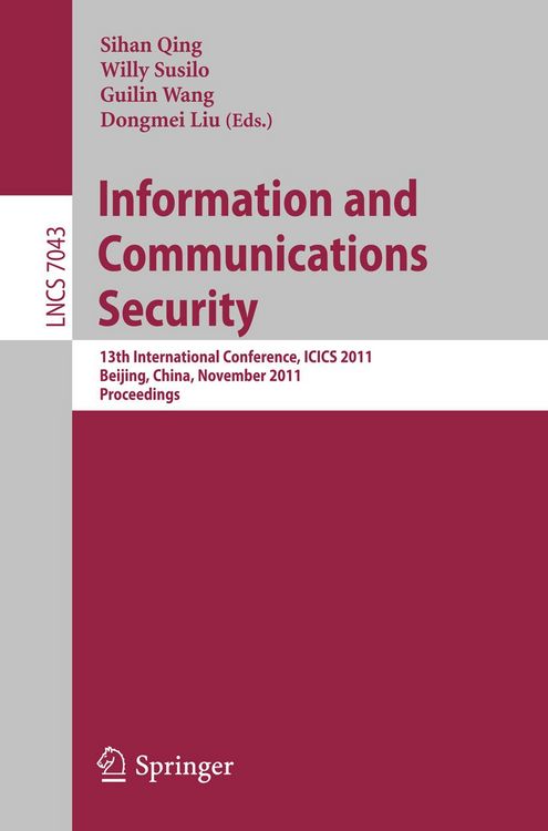 Produktbild: Information and Communication Security