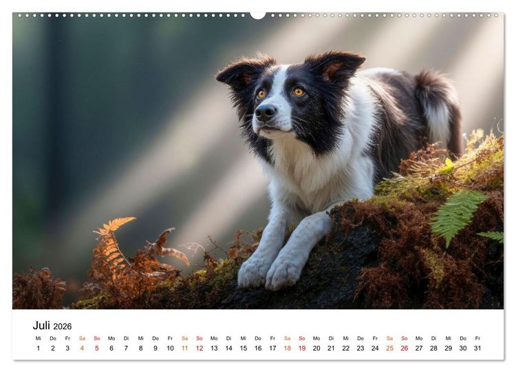 Produktbild: Border Collies H&uuml;teprofis (Wandkalender 2026 DIN A2 quer), CALVENDO Monatskalender