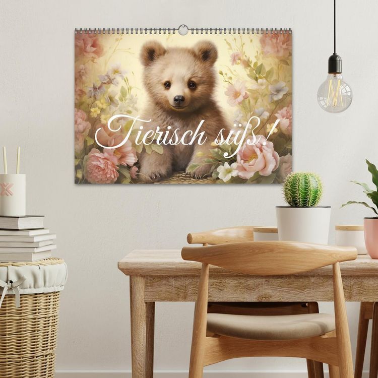Produktbild: Tierisch s&uuml;&szlig;! (Wandkalender 2026 DIN A3 quer), CALVENDO Monatskalender