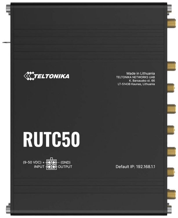 Produktbild: Teltonika RUTC50 WLAN Router 2.4 GHz, 5 GHz