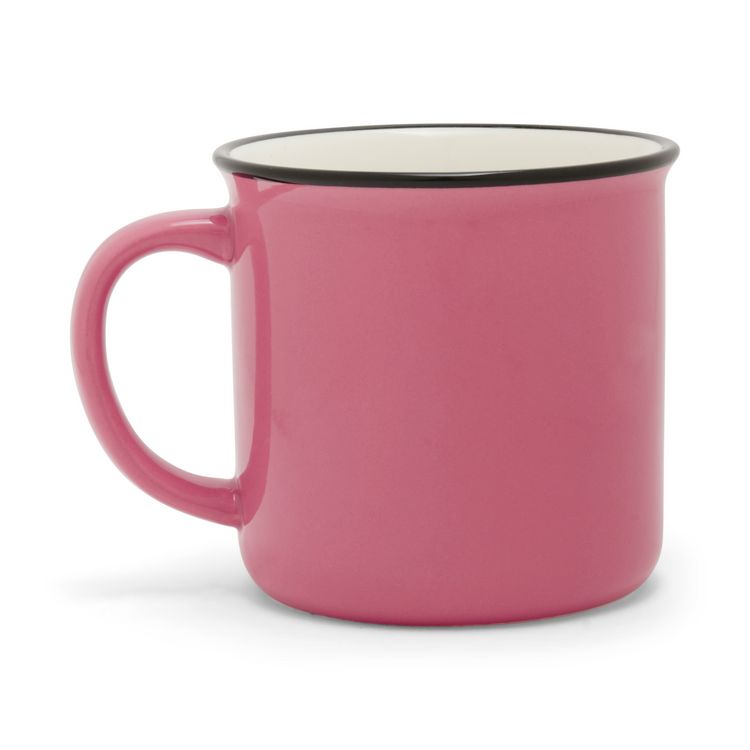 Produktbild: Kaffeetasse Emaillelook, Pink Matcha