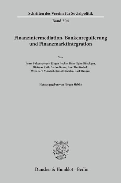 Produktbild: Finanzintermediation, Bankenregulierung und Finanzmarktintegration.