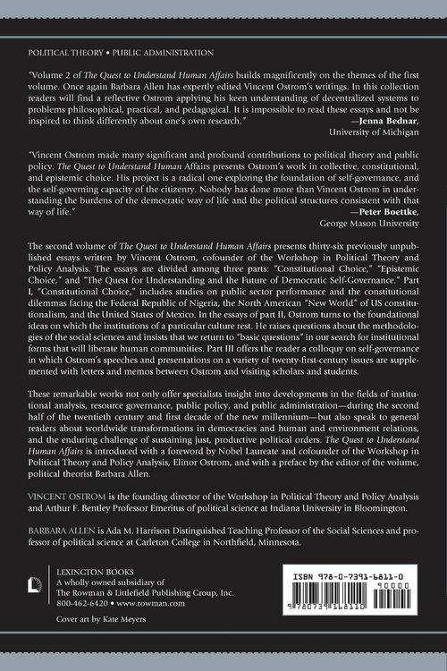 Produktbild: Quest to Understand Human Affairs