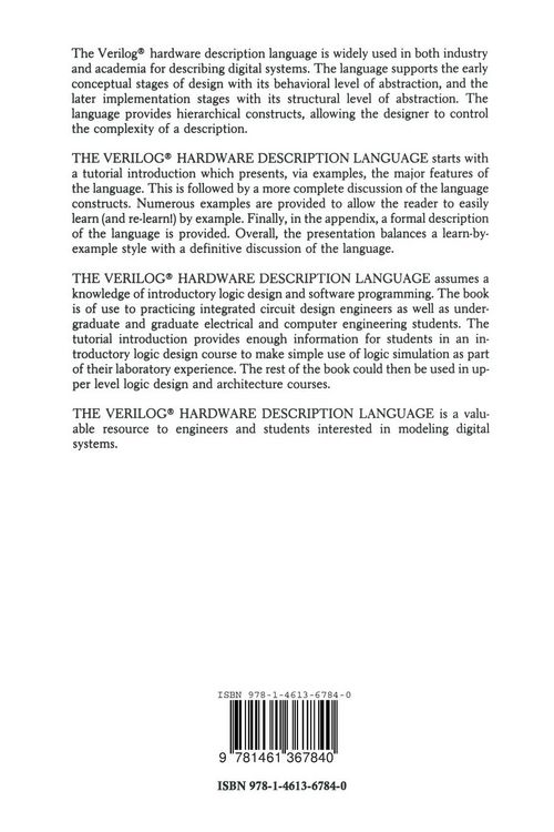 Produktbild: The Verilog&reg; Hardware Description Language