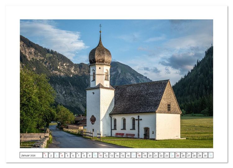 Produktbild: Tiroler Hochtal (hochwertiger Premium Wandkalender 2026 DIN A2 quer), Kunstdruck in Hochglanz