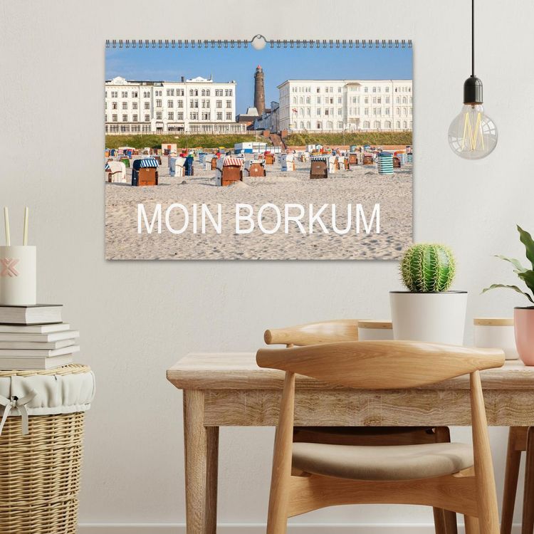 Produktbild: Moin Borkum (Wandkalender 2026 DIN A3 quer), CALVENDO Monatskalender