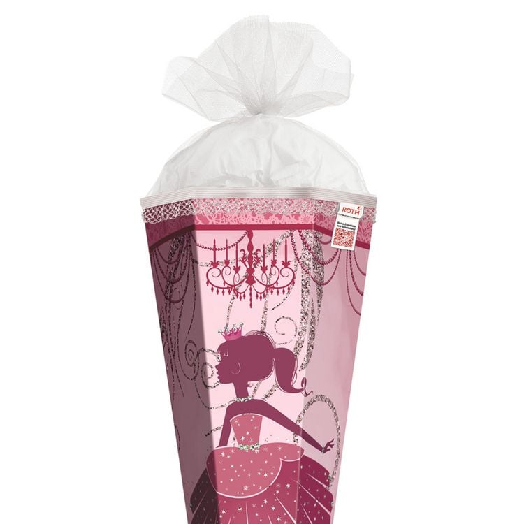 Produktbild: Roth Schult&uuml;te Ballerina Glitter eckig T&uuml;llverschluss R&uuml;schenborte 85cm