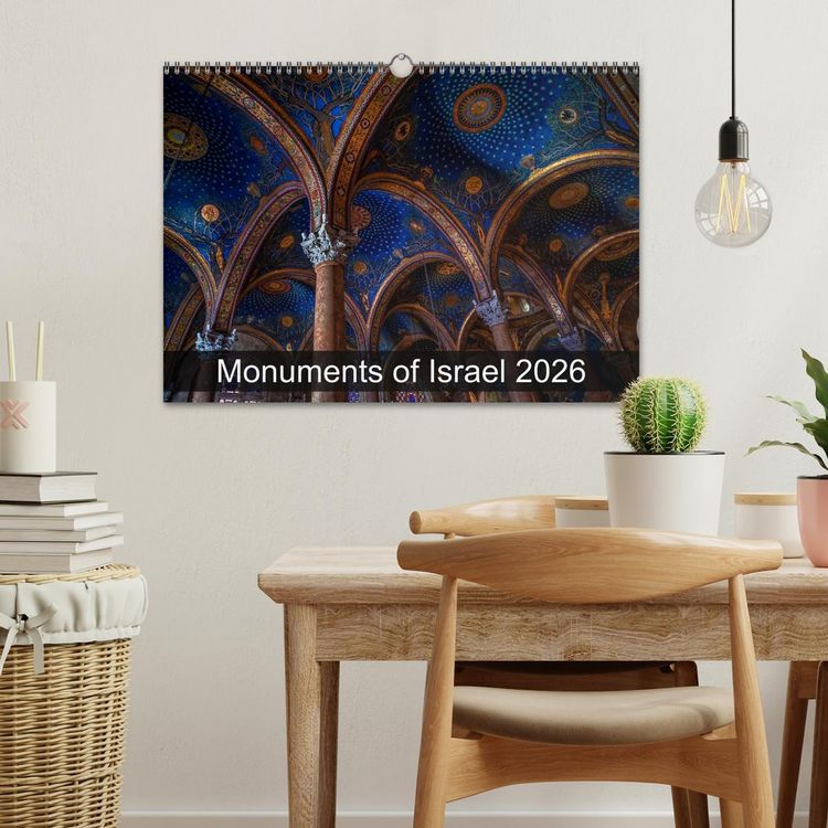 Produktbild: Monuments of Israel 2026 (Wall Calendar 2026 DIN A3 landscape), CALVENDO 12 Month Wall Calendar