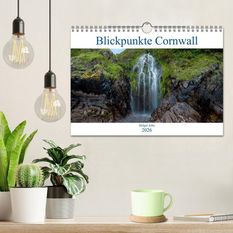 Produktbild: Blickpunkte Cornwall (Wandkalender 2026 DIN A4 quer), CALVENDO Monatskalender