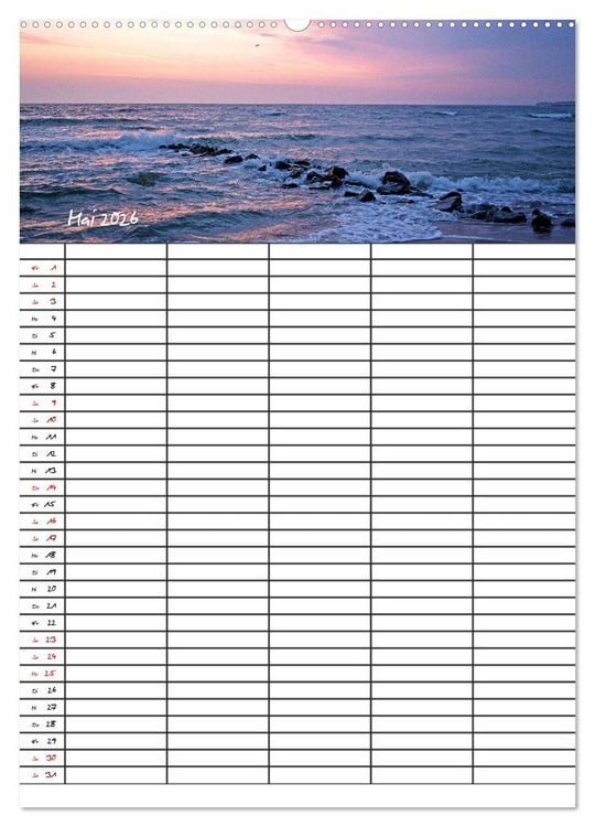 Produktbild: Timmendorfer Strand - Ostsee Urlaubsparadies (Wandkalender 2026 DIN A2 hoch), CALVENDO Monatskalender