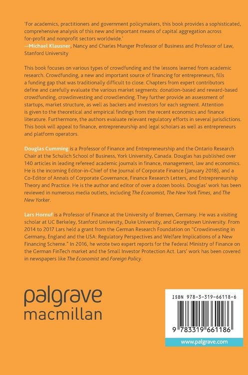 Produktbild: The Economics of Crowdfunding
