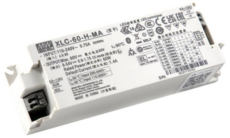 Produktbild: MEAN WELL LED-Konverter 60W 24V Betriebsspannung max.: 300V