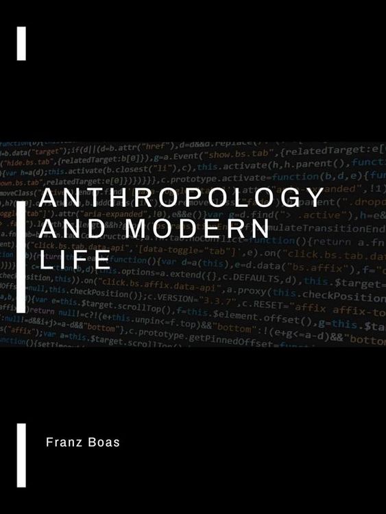 Produktbild: Anthropology and modern life
